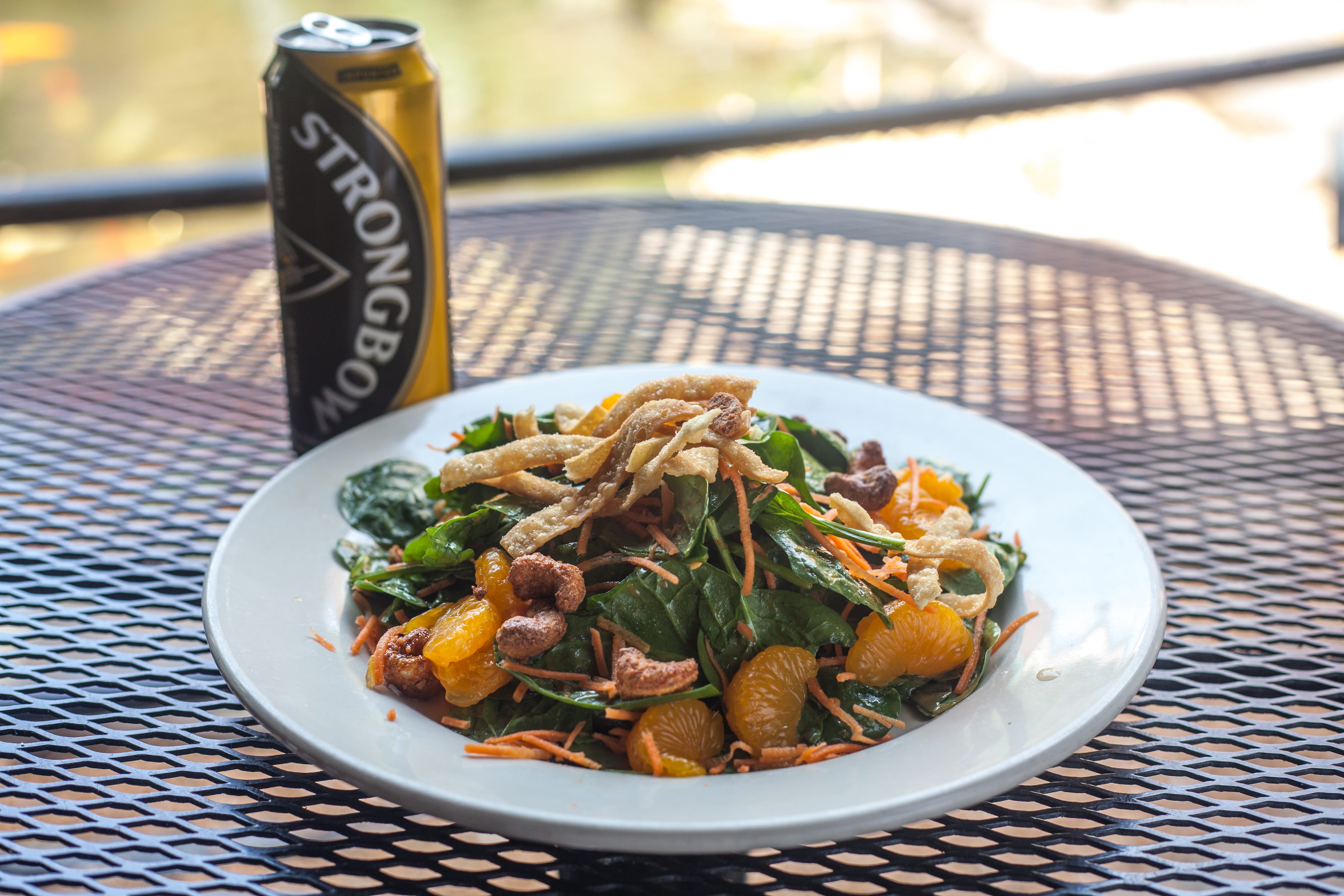 strongbow and a salad